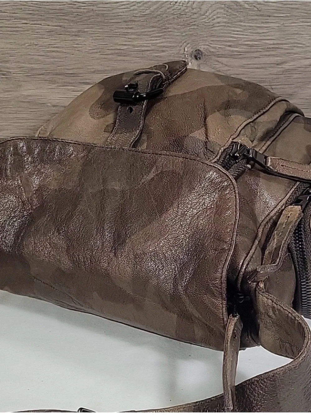 Free People Venera Distressed Leather Bag  Made by Christiansen.